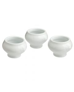 Set tasa antipast (PK 3), porcelan, e bardhë, Dia.7 cm