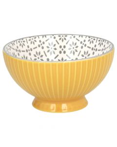 Djerba Relief bowl, porcelain, yellow, Dia.16 cm