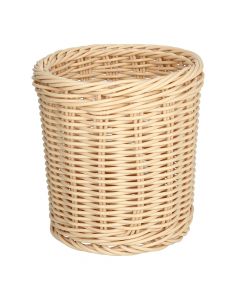 Provenza bread canister, rattan knitting, beige, Dia.13x14 cm