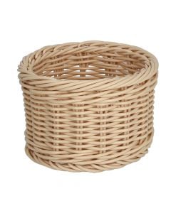 Provenza bread canister, rattan knitting, beige, Dia.11x8 cm