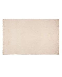 Tapet Tuft Inca, pambuk, fildishtë, 120x170 cm