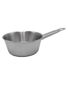 Induction conical pan, inox 18/10, Dia.14 x H6.5 cm