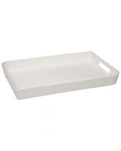 Serving tray, melamine, white, 45x30 cm