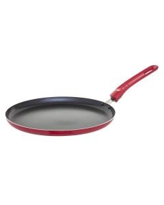Frying pan for pancakes, aluminum, red, Dia. 26x7 cm