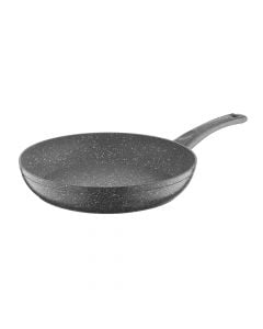 Induction granite pan, aluminum, gray, Dia.20x4 cm