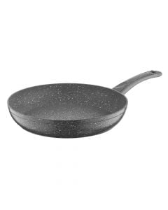 Induction granite pan, aluminum, gray, Dia.24x4.5 cm