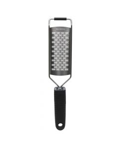 Broad cheese grater, stainless steel, gray, 31.5x6.5 cm