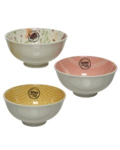 Bowl, porcelain, different colors, Dia.15x7 cm