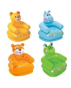 Intex comfy armchair, for children 3-8 years old, PVC, different colors and characters, 65x64x74 cm