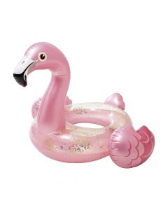 Komardare rrethore formë Flamingo, për fëmijë 9+ vjeç, PVC, rozë, 99x89x71 cm