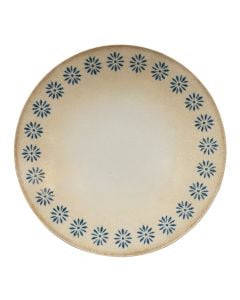 Siviglia soup plate, porcelain, beige with decor, Dia.22 cm