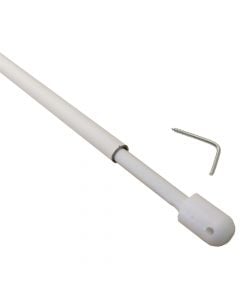 Extension Rod for curtains, Size:30/40cm, Color: white, Material: Metallic