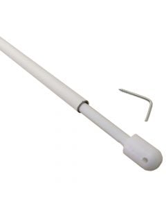 Extension Rod for curtains, Size: 40/60cm, Color: white, Material: Metallic