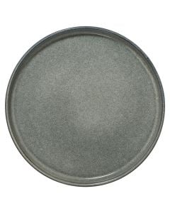 Dessert plate Terre, ceramic, green, Dia.21 cm