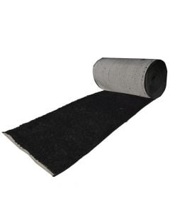 Shaggy rug Oslo, modern, synthetic yarn, anthrasyte gray, 80 cm