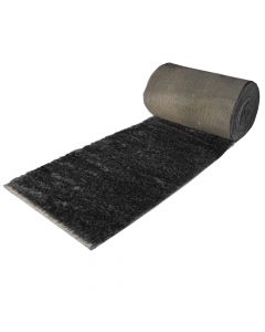 Shaggy rug Rodeo, modern, synthetic yarn, anthrasite gray, 80 cm
