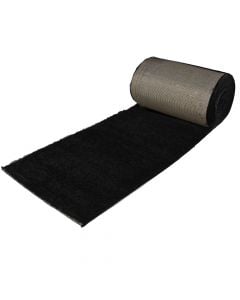 Shaggy rug Rodeo, modern, synthetic yarn, black, 80 cm