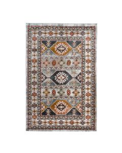 Florida carpet, classic, freise, beige/brown, 133x190 cm