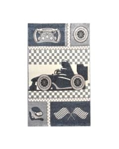 Florida rug, car, freise, blue, 100x150 cm