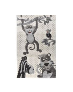 Florida rug, animals, freise, cream/brown, 100x150 cm