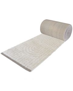 Shaggy rug Minoa, modern, synthetic yarn, white, 80 cm