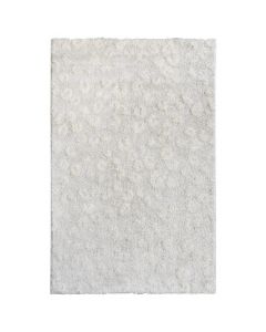 Shaggy carpet Minoa, modern, synthetic yarn, white with dots, 200x300 cm