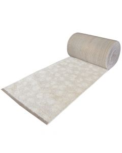 Shaggy rug Minoa, modern, synthetic yarn, white with dots, 80 cm