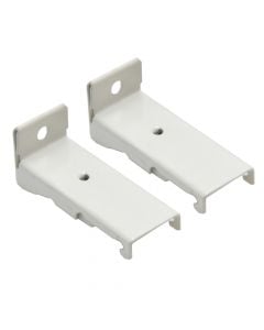 Curtain rail accessories on the wall, metal, white, 7cm