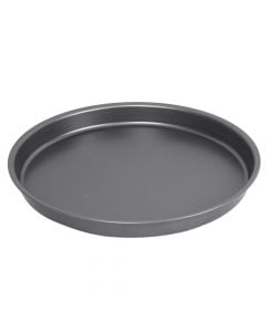 Pizza pan, aluminum, black, Dia.28xH3 cm