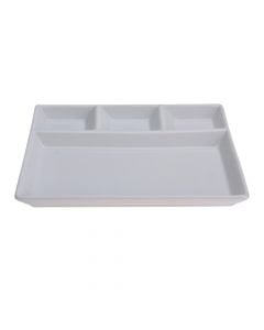 Serving plate, porcelain, white, 24.5x19 cmServing plate, porcelain, white, 24.5x19 cm
