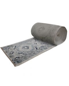 Ravenna rug, classic, soft freise, blue, 80 cm
