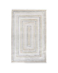Tapet Lavinia, modern, fije sintetike+poliestër, gri/e bardhë, 160x230 cm