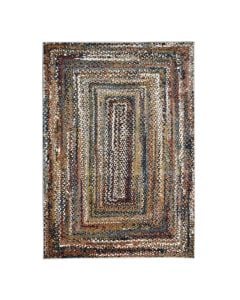 Sila carpet, modern, heatset, brown / gree, 160x230 cm