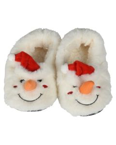 Christmas slippers, polyester, white, masa 27 - 34