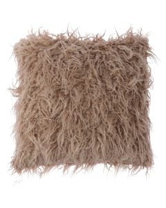 Decorative pillow, polyester, brown, 45x45 cm