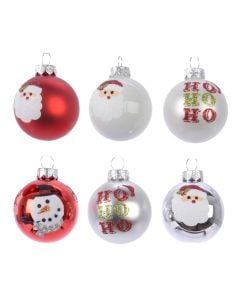 Decorative sphere, glass, different colors, Dia. 4.5 cm