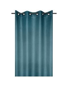 Copenhague full curtain with rings, polyester, green, 140x260 cm