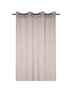 Moanna thin curtain with rings, polyester, beige, 135x260 cm