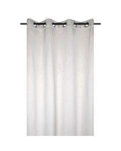 Jasper full curtain with rings, polyester, beige, 140x260 cm