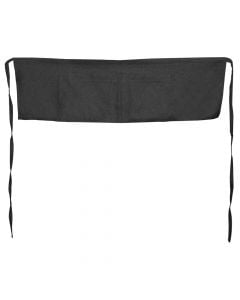 Short Bistro apron, Size: , Color: Black, Material: 100% Polyester