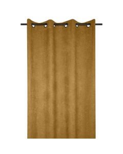 Grammont full curtain with rings, polyester, mustard, 140x260 cm