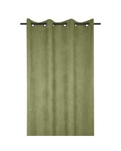 Grammont full curtain with rings, polyester, green, 140x260 cm