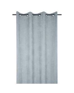 Paloma thin curtain with rings, polyester, sky blue, 140x260 cm