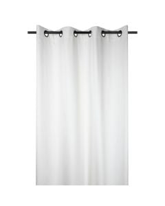 Oxford full curtain with rings, cotton, shade of beige, 140x260 cm