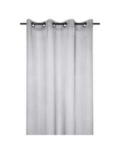 Paloma thin curtain with rings, polyester, gray, 140x260 cm
