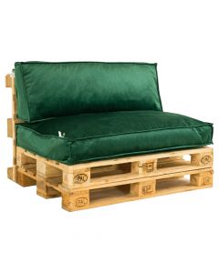 Seat pallets, polyester, green, 120x80 cm