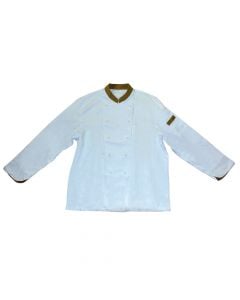 Chef's jacket, Size: XXL, Color: White, Material: 100% Cotton
