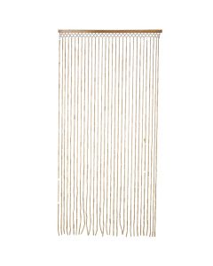 Door curtain, bamboo, beige, 90x180 cm