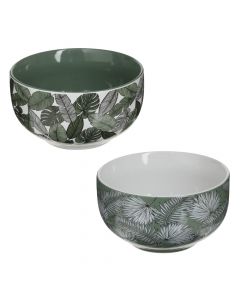 Bowl, ceramic, green, Dia.13.2x7 cm / 50 cl