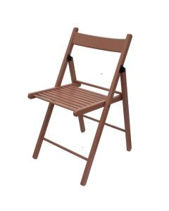 Sven folding chair, wood, pink, 43x44xH78 cm